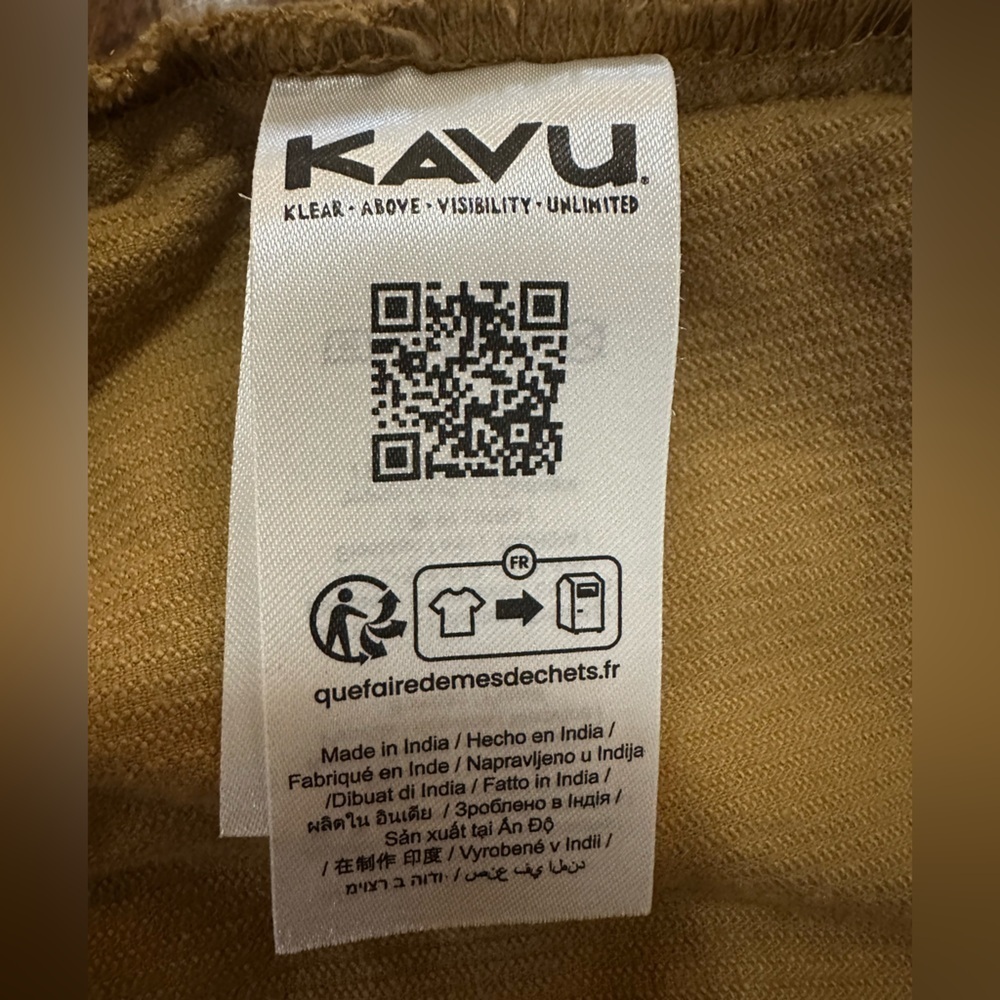 NWT KAVU Women’s Shore Thing Shorts in Basswood Tan, size 2. - Picture 9 of 10